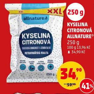 Kyselina citronová Allnature