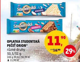 Oplatka Studentská pečeť Orion