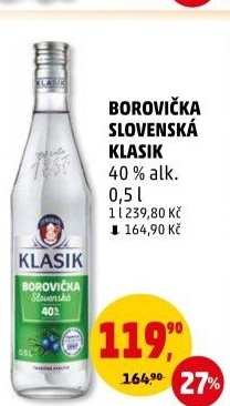 Pálenka Borovička slovenská Klasik St. Nicolaus
