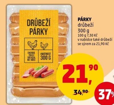 Párky drůbeží