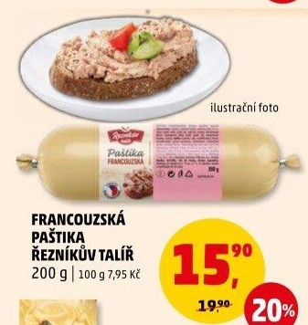 Paštika francouzská Řezníkův talíř