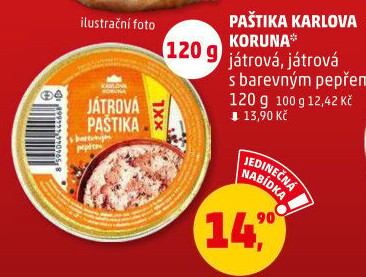 Paštika játrová Karlova Koruna