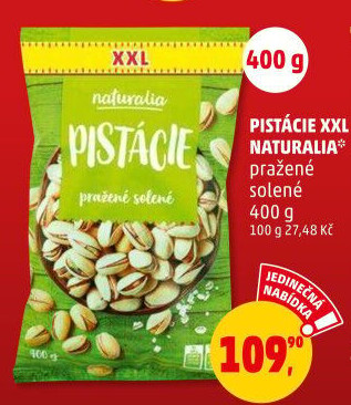 Pražené pistácie Naturalia