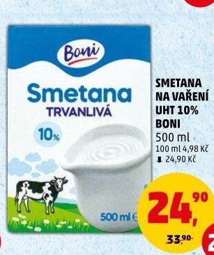 Smetana na vaření Boni 10%