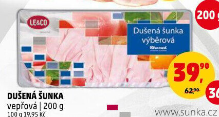 Šunka vepřová dušená LE&amp