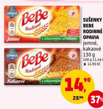 Sušenky Rodinné BeBe Opavia
