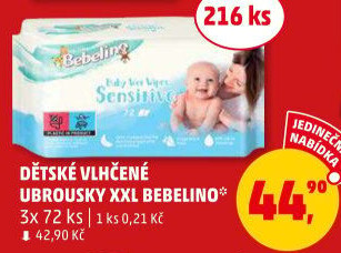Vlhčené ubrousky dětské Bebelino