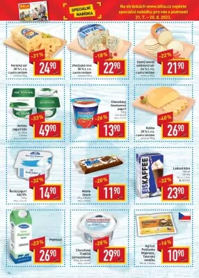 akční leták BILLA 2.8.2023-8.8.2023