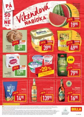 akční leták BILLA 2.8.2023-8.8.2023