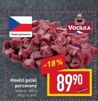 Hovězí maso na guláš Vocílka