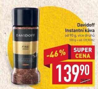 Instantní kávy Davidoff