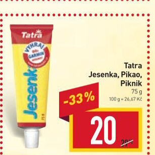 Mléko kondenzované Jesenka Tatra