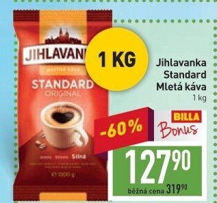 Mletá káva Standard Jihlavanka