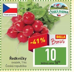 Ředkvičky svazek Česká farma