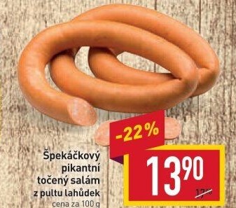 Salám špekáčkový pikantní točený