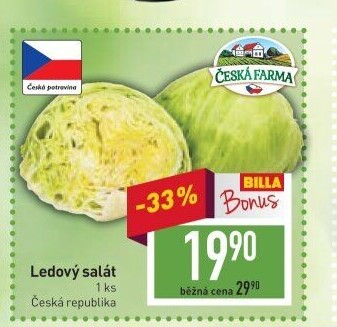 Salát ledový Česká farma