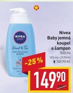 Šampon a pěna do koupele 2v1 Baby Nivea