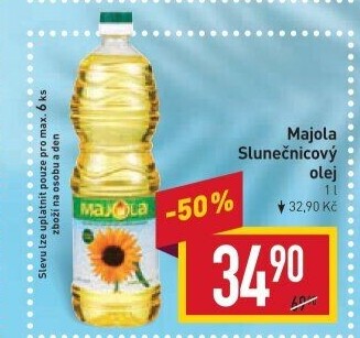Slunečnicový olej Majola