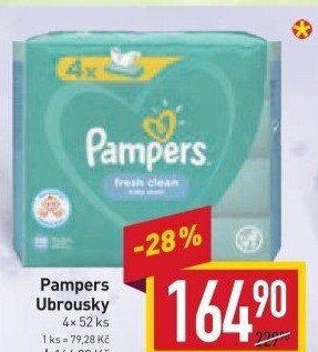 Vlhčené ubrousky dětské Pampers
