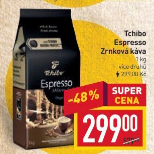 Zrnkové kávy Tchibo Espresso