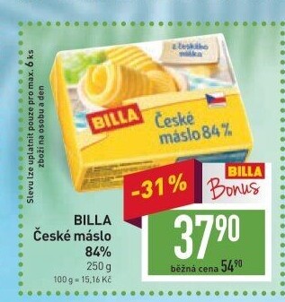 Máslo Billa