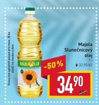 Slunečnicový olej Majola