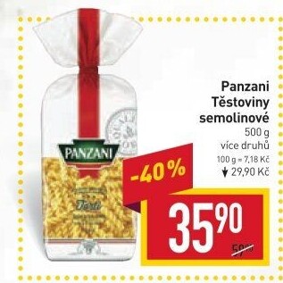 Těstoviny Panzani