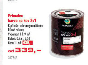 Barva na kov 2v1 Primalex