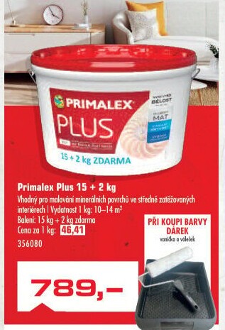 Interiérová barva Primalex Plus