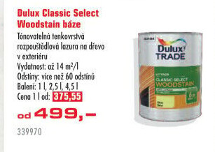 Lazura na dřevo Classic Select Woodstain Dulux Trade