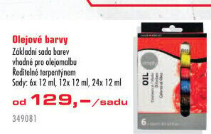 Olejové barvy Simply Daler - Rowney