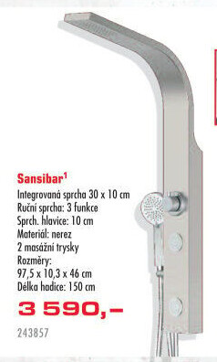 Sprchový panel Sansibar