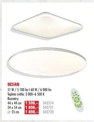 Stropní LED svítidlo Ocean Top Light