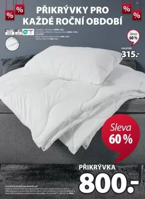 akční leták Jysk 2.8.2023-29.8.2023