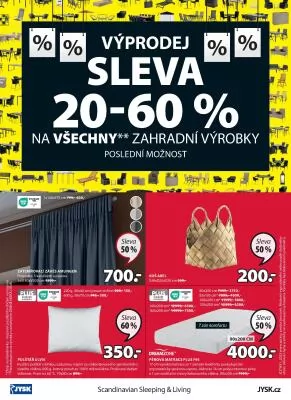 akční leták Jysk 2.8.2023-29.8.2023