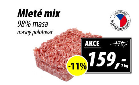 Mleté maso mix