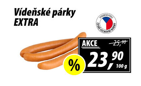 Párky vídeňské extra
