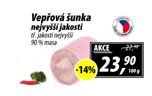 Šunka vepřová nejvyšší jakosti