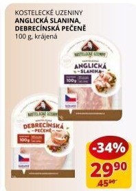 Anglická slanina Kostelecké uzeniny