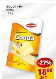 Sýr Gouda 48% Kapucín