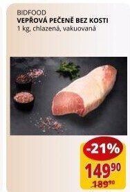 Vepřová pečeně bez kosti Bidfood