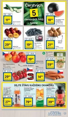 akční leták Tesco 9.8.2023-15.8.2023