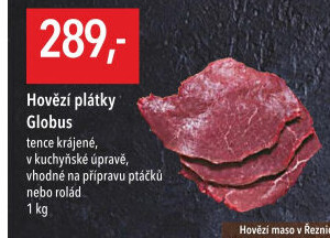 Hovězí plátky Globus