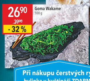 Mořské řasy Goma Wakame