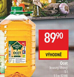 Ocet kvasný lihový Bzenecký