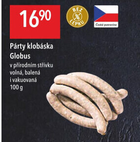 Párty klobása Globus