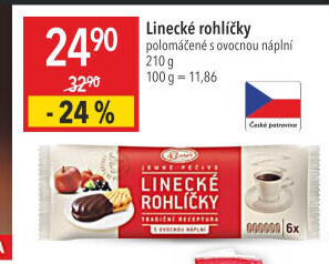 Rohlíčky linecké Klasa Pekárny a cukrárny Klatovy