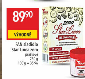 Sladidlo na zavařování Star Linea Zero Fan