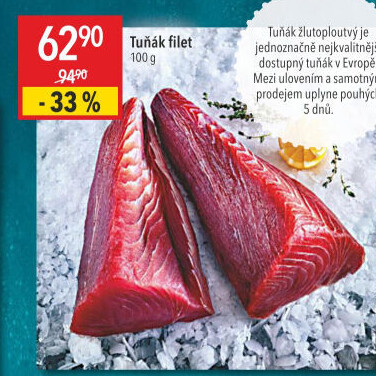 Tuňák žlutoploutvý filet