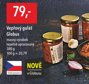 Vepřový guláš ve skle Globus
